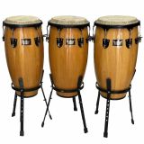  Bộ 3 Trống Conga Remo Crown Percussion 11 inch, 12 inch, 13 inch – Gỗ Sồi Siam Tự Nhiên, Mặt Da Fiberskyn 