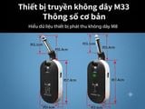  Bộ truyền tín hiệu không dây M33 Wireless – Âm thanh ổn định, độ trễ thấp 
