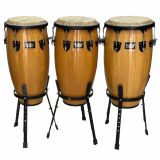  Bộ 3 Trống Conga Remo Crown Percussion 11 inch, 12 inch, 13 inch – Gỗ Sồi Siam Tự Nhiên, Mặt Da Fiberskyn 