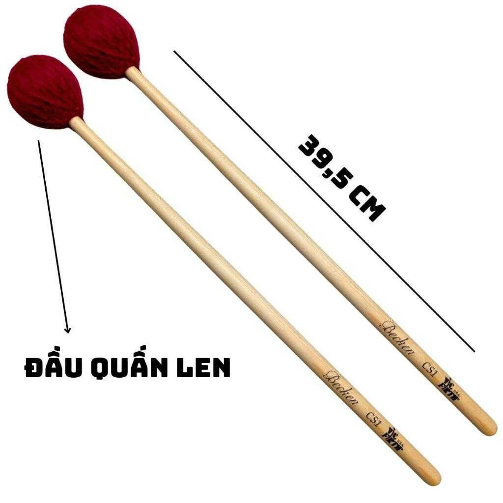  Dùi trống gỗ Đầu Len Vic Firth BCS-1 