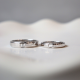 Amary Cặp nhẫn vàng trắng Moissanite CP-Amary-WG10