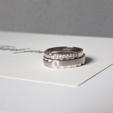  Athena Cặp nhẫn vàng trắng Moissanite CP-Athena-WG10 