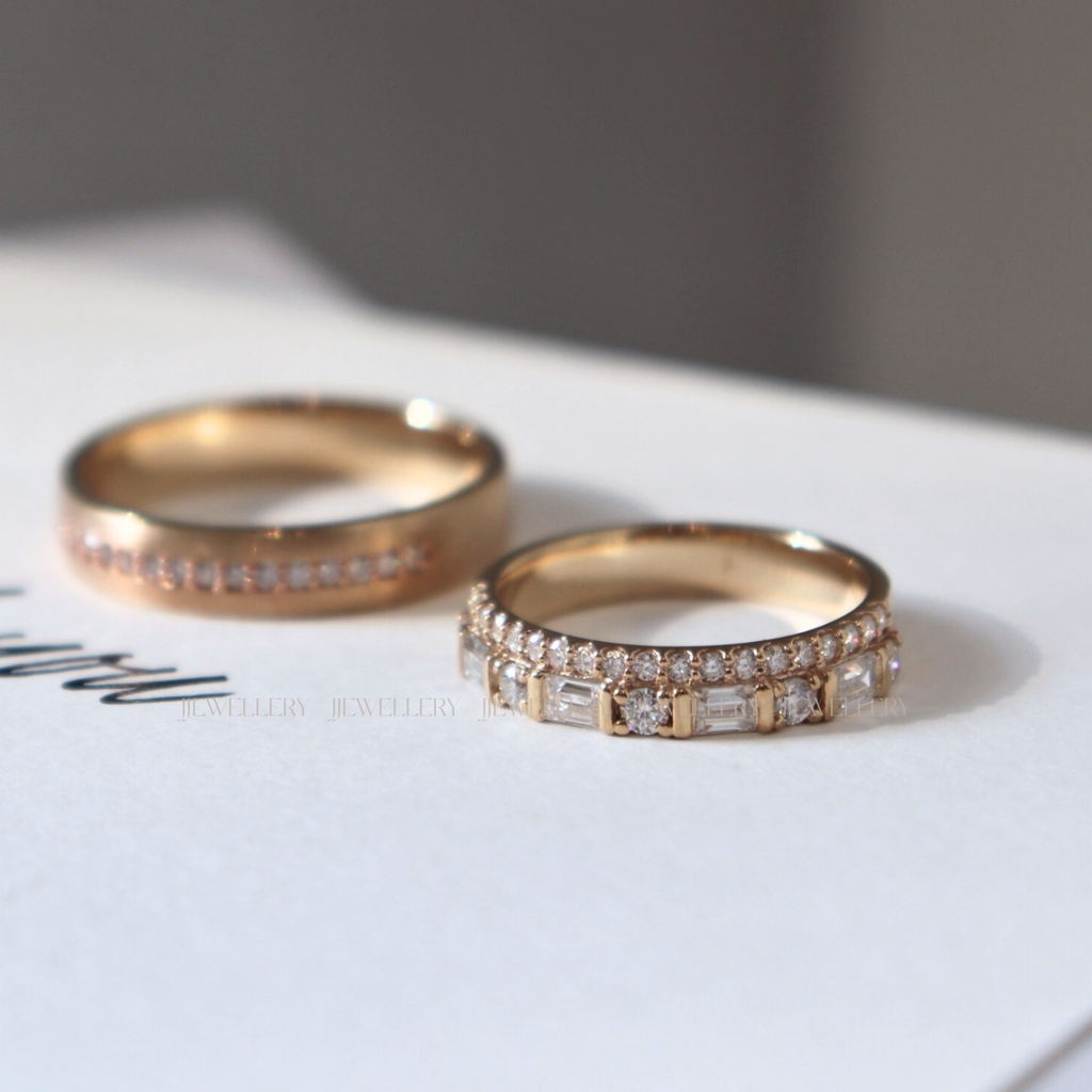 Nên chọn nhẫn cưới 14K hay 18K?