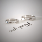  Nora Cặp nhẫn vàng trắng Moissanite CP-Nora-WG10 