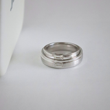 Purity Cặp nhẫn vàng trắng Moissanite CP-Purity-WG10