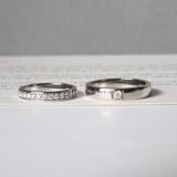  Selene Cặp nhẫn vàng trắng Moissanite CP-Selene-WG10 