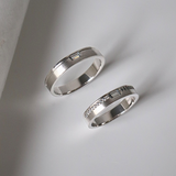  Serein Cặp nhẫn vàng trắng Moissanite CP-Serein-WG10 