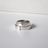  Skylen Cặp nhẫn vàng trắng Moissanite CP-Skylen-WG10 