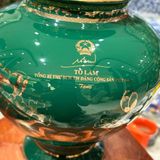  Bình Gốm Men Ngọc In Tổng Bí Thư Tô Lâm Tặng Họa Tiết Hoa Sen BKCEVN-10241 
