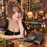  Điện Thoại Bàn Tân  Mạ Đồng Chao Đá Xanh Ngọc 