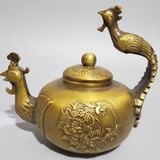  ẤM ĐỒNG PHƯỢNG HOÀNG ĐỒ SƯU TẦM ĐỘC ĐÁO BKMECN-10346 