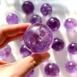  Bi cầu thạch anh tím đường kính 4,5 cm 