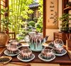  Bộ ấm chén men hỏa biến gốm sứ bát tràng BKCECN-10621 