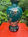  Binh gốm in Bộ Quốc Phòng màu xanh lục BKCECN-10604 