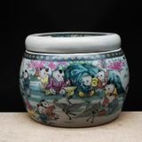  Hũ gốm bách nhi  Kt 10* 11 