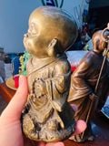  Chú tiểu An Nhiên Bằng đồng vàng nguyên chất trưng bày 