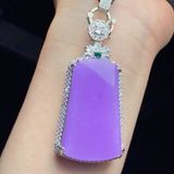  MẶT DÂY CHUYỀN PHỈ THÚY TÍM VIOLET – BÌNH AN VÔ SỰ BKJECN-9514 