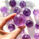  Bi cầu thạch anh tím đường kính 4,5 cm 