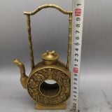  Ấm đồng vàng bát tiên quá Hải chế tác thủ công BKMECN-10340 