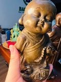  Chú tiểu An Nhiên Bằng đồng vàng nguyên chất trưng bày 