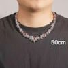 Dây truyền nam đính đá màu đỏ cao cấp BKJECN-9536