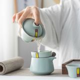  Quà tặng bộ ấm trà gốm sứ  Nhữ Diêu cao cấp 