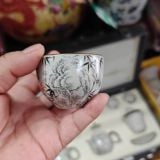  Bộ ấm trà Kungfu sứ trắng phong cách  BKCECN-10641 