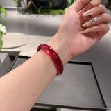  Vòng Tay Thủy Tinh Đỏ Rượu Vang "Bạch Nguyệt Quang" BKJECN-9492 