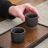  Bộ trà Gongfu đất tử sa nguyên khoáng - Ấm trà thủ công, chén trà và bộ dụng  cụ 