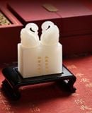  Cặp Ấn Triện Đôi Ngọc Trắng BKSTCN-9664 