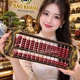  Bàn tính gỗ sưu tầm hạt đá 