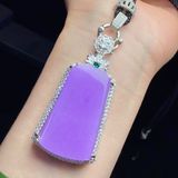  MẶT DÂY CHUYỀN PHỈ THÚY TÍM VIOLET – BÌNH AN VÔ SỰ BKJECN-9514 
