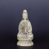  Tượng gốm phật bà quan âm kt 25 cm 