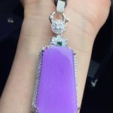 MẶT DÂY CHUYỀN PHỈ THÚY TÍM VIOLET – BÌNH AN VÔ SỰ BKJECN-9514 