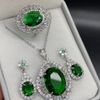  💚 BỘ TRANG SỨC EMERALD XANH LỤC – MẪU MỚI CỰC SANG 💚 