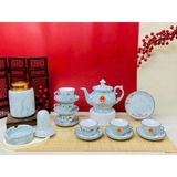  Bộ Ấm Chén In chữ Tổng Bí Thư Tô Lâm Tặng gốm sứ Bát tràng BKCEVN-10245 