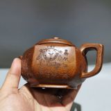  Ấm Trà Tử Sa khắc Thần Tài Ông Thọ BKCECN-10259 