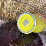  Bình Gốm Men Rạn Cổ Cao 22cm Đính Đá Quý BKCECN-10257 