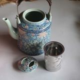  Ấm Tích Gốm Sứ Vẽ Hoa Sưu Tầm  BKCECN-10023 