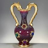  Bình Gốm Sứ Men Hỏa Biến Đính Đá Phong Cách Cổ Hiển BKCECN-10026 