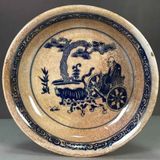  Đĩa Gốm Sứ Men Rạn Vẽ Tích Cổ Sưu Tầm Độc Đáo  BKCECN-10029 