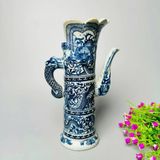  Ấm Rượu Gốm Sứ Vẽ Rồng Men Lam BKCECN-10032 