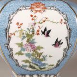  Bình gốm Pháp Lam Thiên Thanh Bổ Ô Hoa Điểu Sưu Tầm BKCECN-10041 