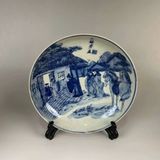  Đĩa Gốm Sứ Sưu Tầm Vẽ Tích Cổ Tam Cố Thảo Lư BKCECN-10063 
