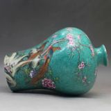  Bình Gốm Pháp Lam Hoa Điểu Sưu Tầm BKCECN-10078 