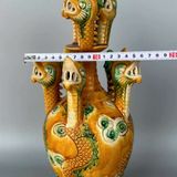  Bình Gốm Cổ Thất Long Chầu Nguyệt Sưu Tầm BKCECN-10090 