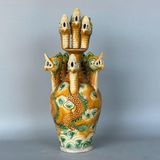  Bình Gốm Cổ Thất Long Chầu Nguyệt Sưu Tầm BKCECN-10090 