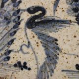  Đĩa Gốm Cổ Men Rạn Vẽ Tay Chim Công May Mắn BKCECN-10094 