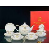  Bộ ấm chén in tên Thủ Tướng Phạm Minh Chính dáng đèn thần BKCECN-10095 