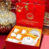  Bộ Ấm Chén Văn Phòng Chính Phủ gốm sứ Bát Tràng BKCECN-10178 